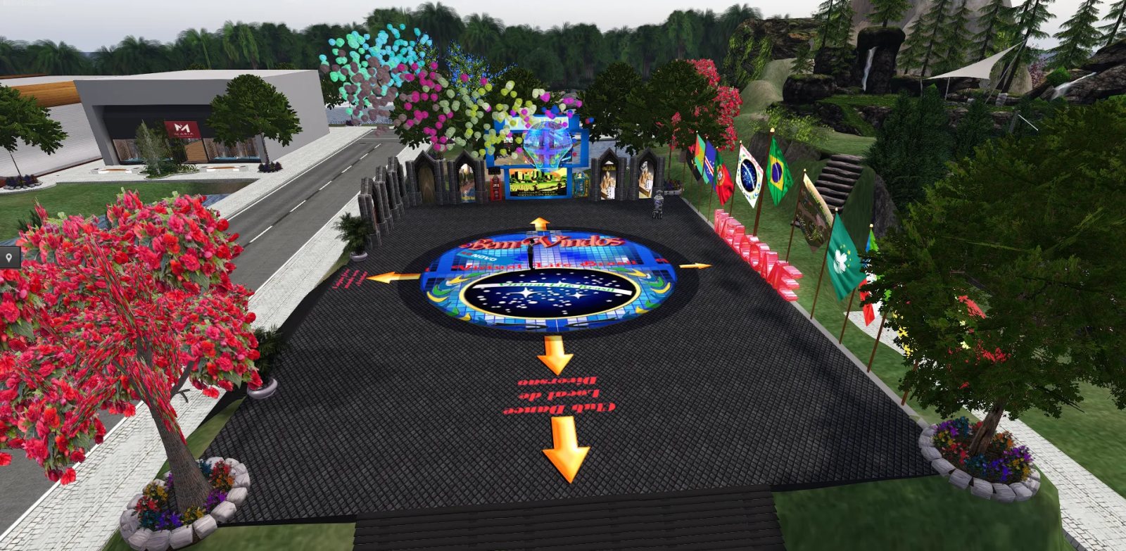 Virtual Life Brasil: praca de boas-vindas